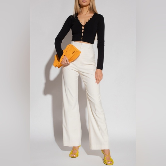 Nanushka Danique Cropped Cardigan Black Size Small - Picture 4 of 8